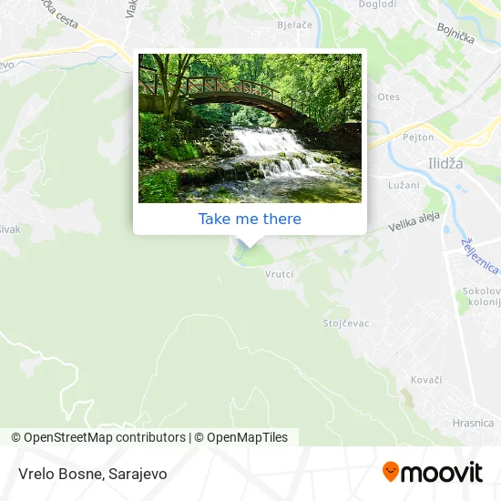 Karta Vrelo Bosne