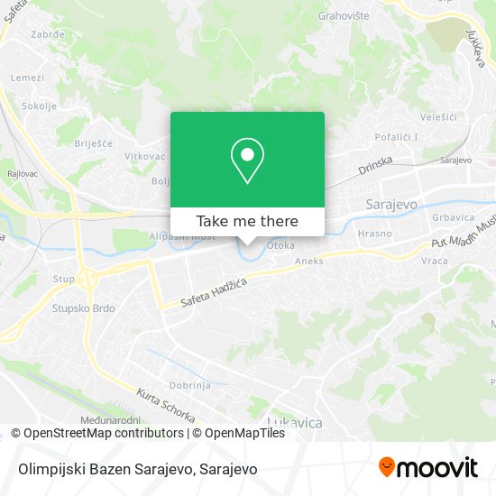 Olimpijski Bazen Sarajevo map