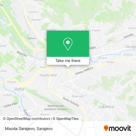 Mazda Sarajevo map