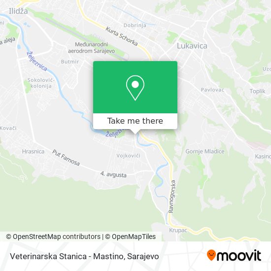 Veterinarska Stanica - Mastino map