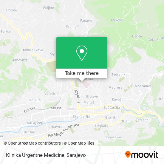 Klinika Urgentne Medicine map