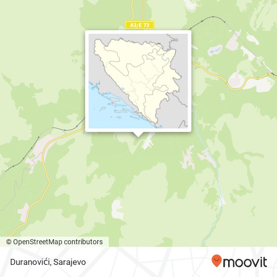 Duranovići map