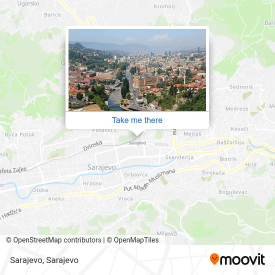 Sarajevo map