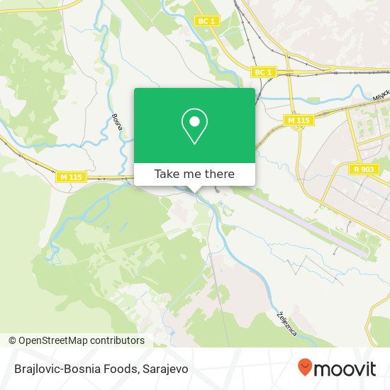 Brajlovic-Bosnia Foods map