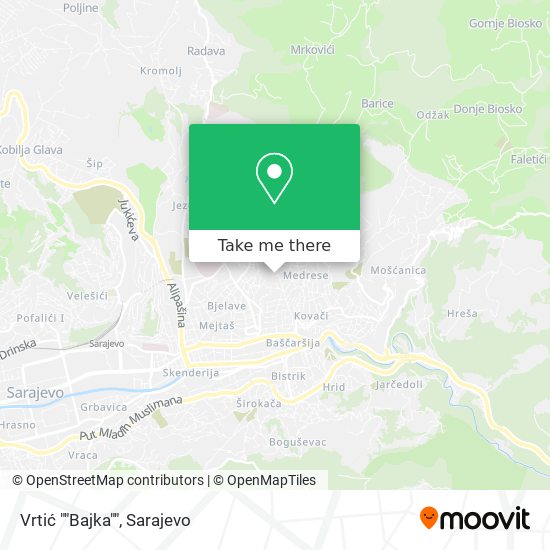 Vrtić ""Bajka"" map