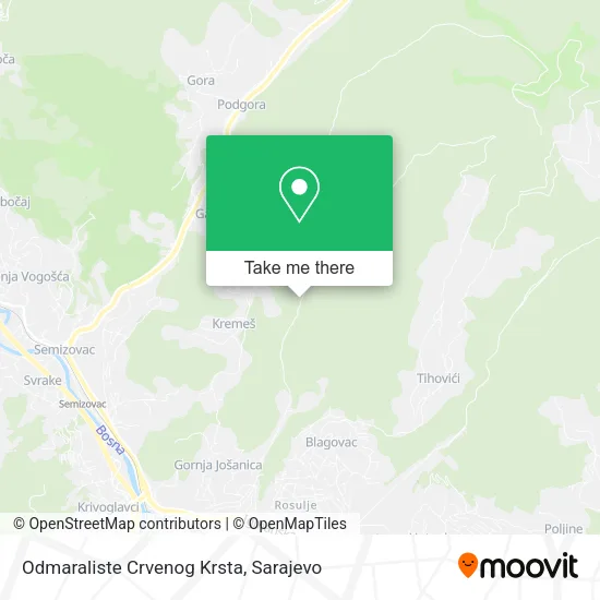 Odmaraliste Crvenog Krsta map