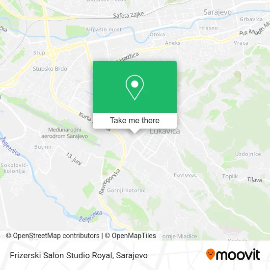 Frizerski Salon Studio Royal map