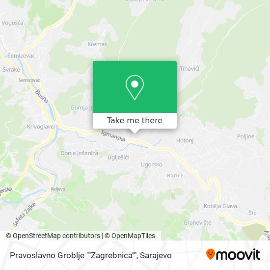 Pravoslavno Groblje ""Zagrebnica"" map