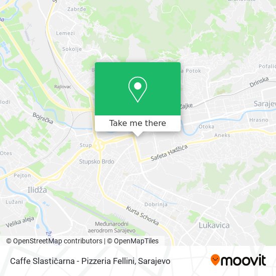 Caffe Slastičarna - Pizzeria Fellini map