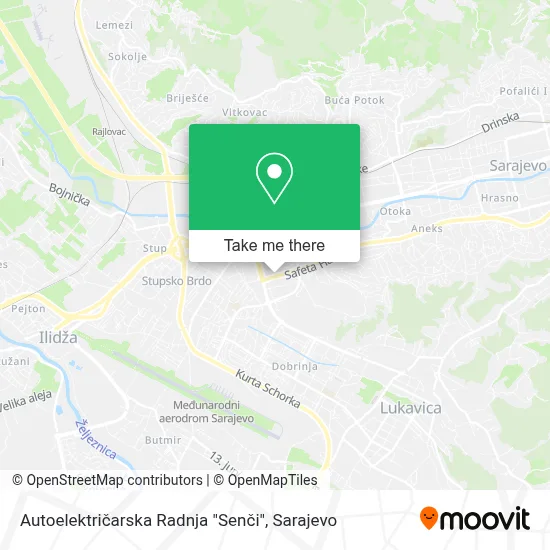 Autoelektričarska Radnja "Senči" map