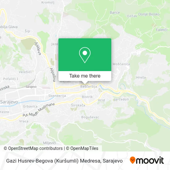 Gazi Husrev-Begova (Kuršumli) Medresa map
