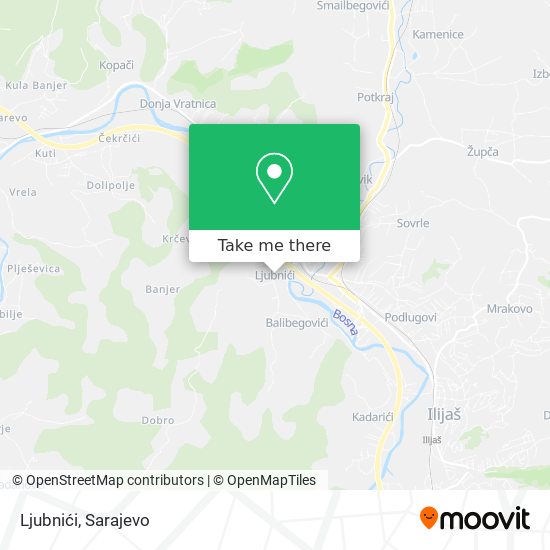 Ljubnići map