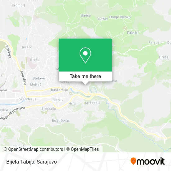 Bijela Tabija map