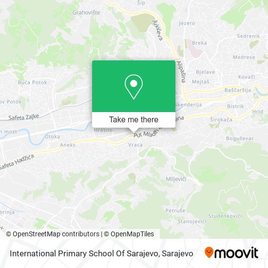 International Primary School Of Sarajevo map