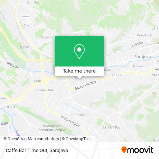 Caffe Bar Time Out map