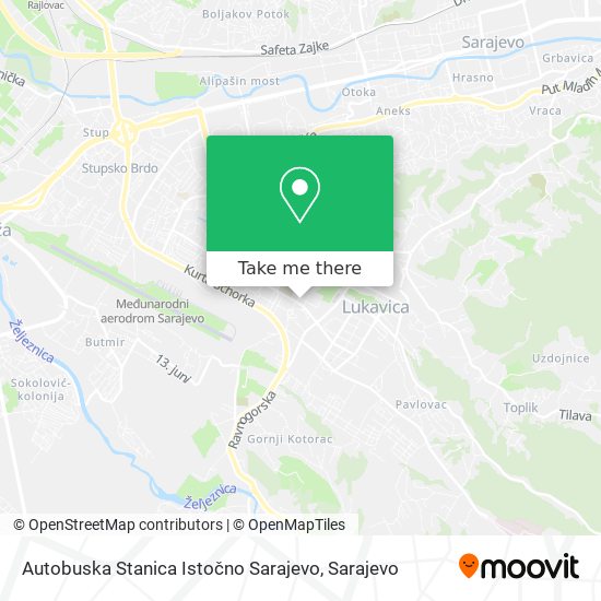 Autobuska Stanica Istočno Sarajevo map