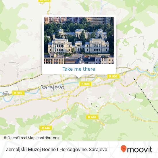 Zemaljski Muzej Bosne I Hercegovine mapa