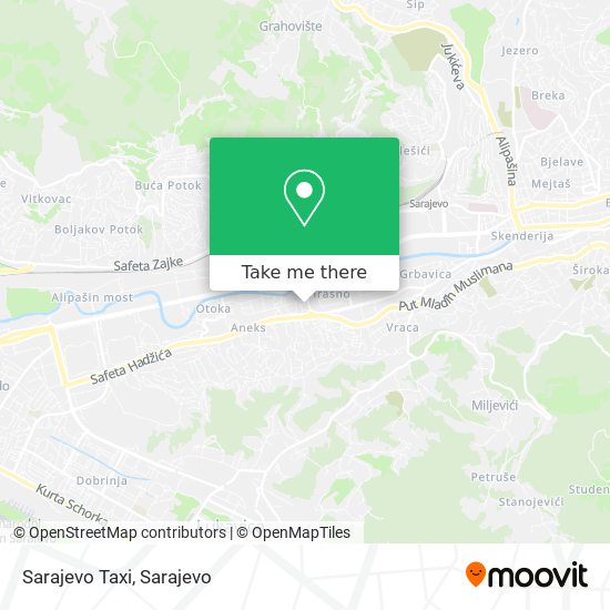 Sarajevo Taxi mapa