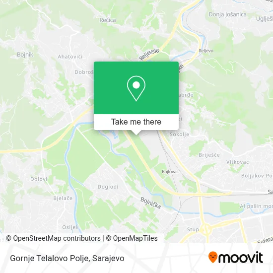 Gornje Telalovo Polje map