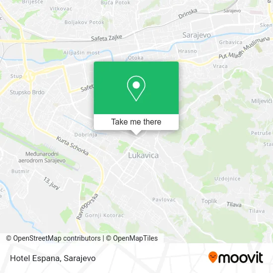Hotel Espana map