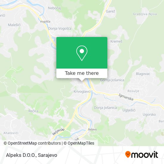 Alpeks D.O.O. map