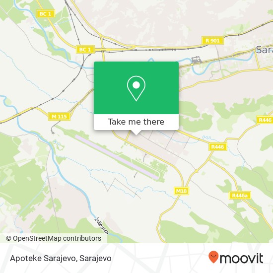 Apoteke Sarajevo map
