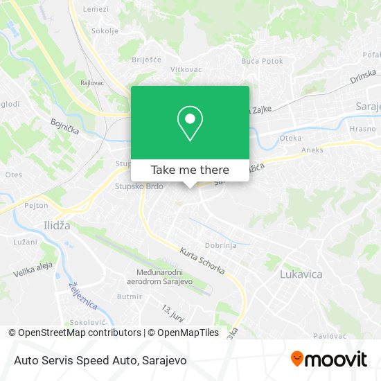 Auto Servis Speed Auto mapa