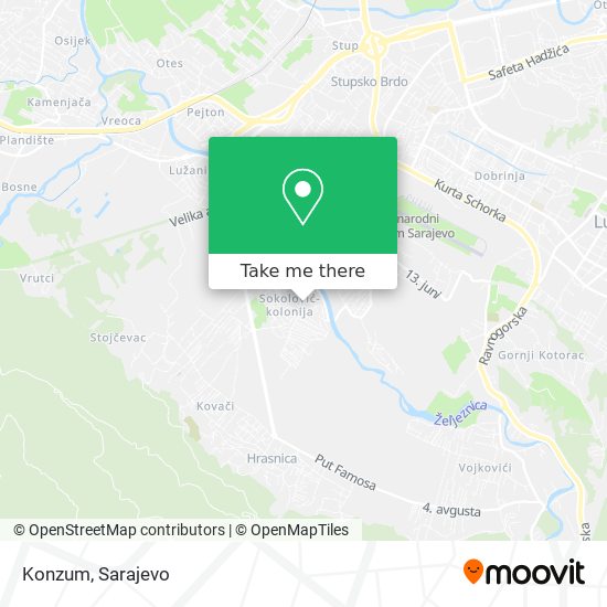 Konzum map