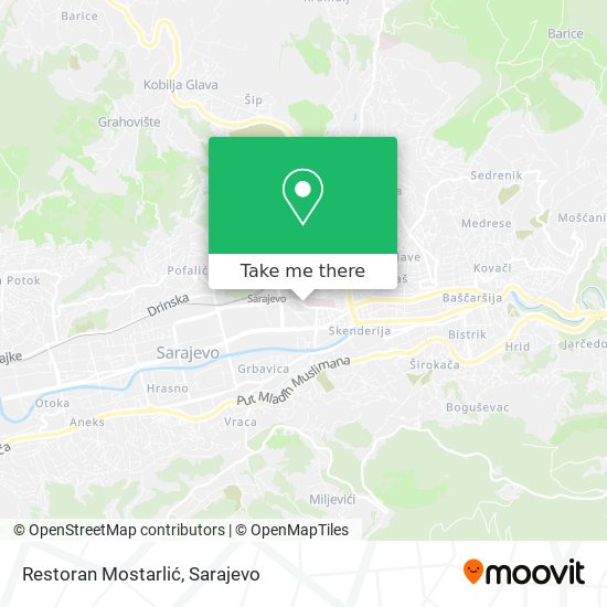 Restoran Mostarlić map