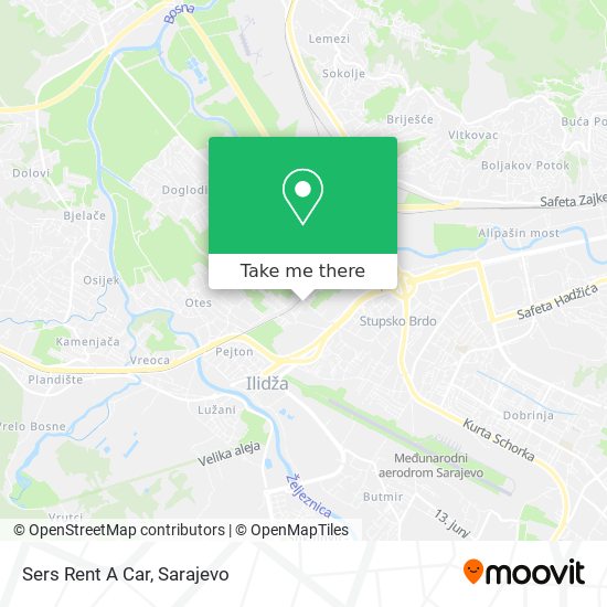 Sers Rent A Car map