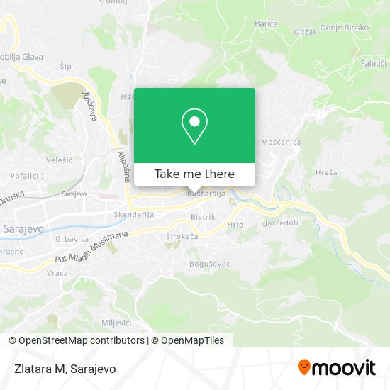 Zlatara M map