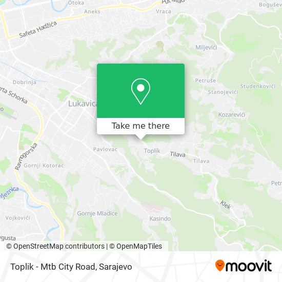 Toplik - Mtb City Road map