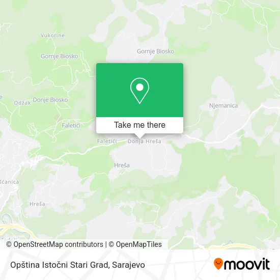 Opština Istočni Stari Grad map