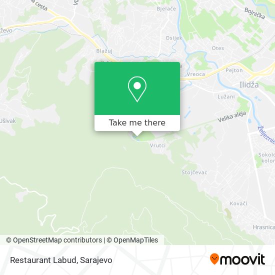 Restaurant Labud map