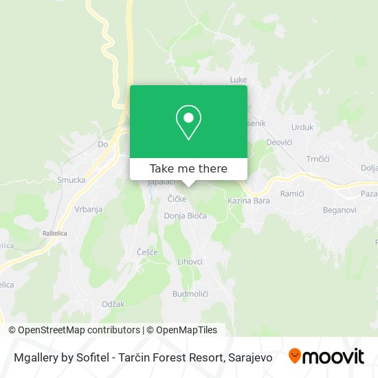 Karta Mgallery by Sofitel - Tarčin Forest Resort