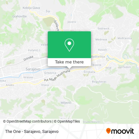 The One - Sarajevo map
