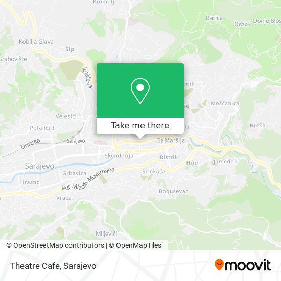 Theatre Cafe map