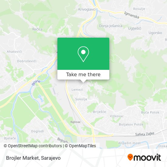 Brojler Market mapa