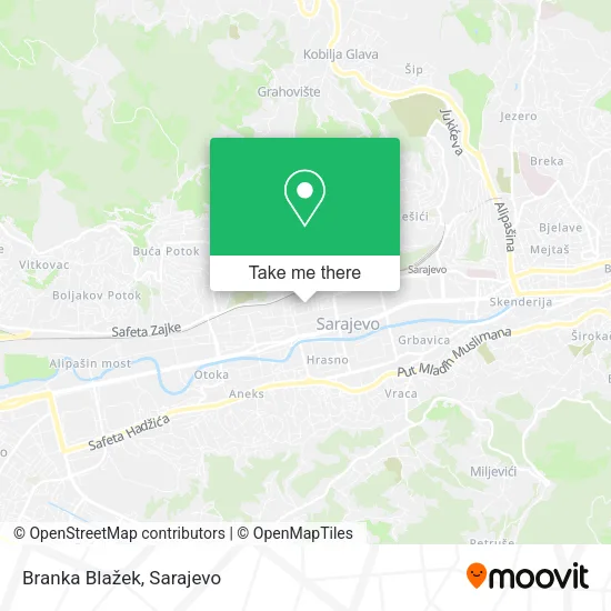 Branka Blažek map