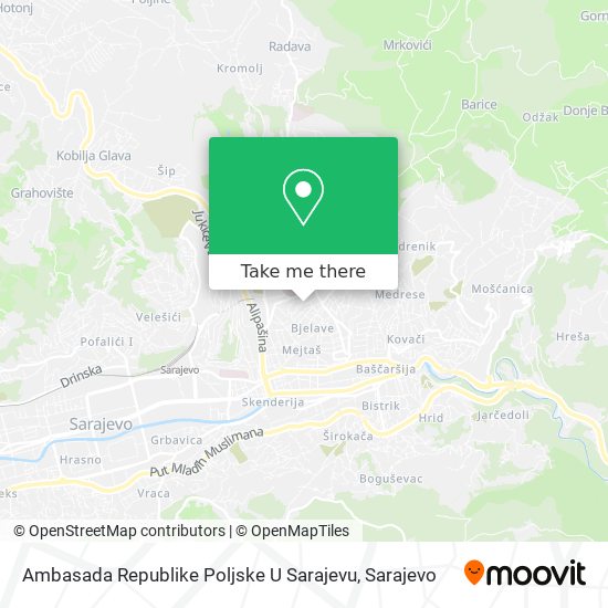 Karta Ambasada Republike Poljske U Sarajevu