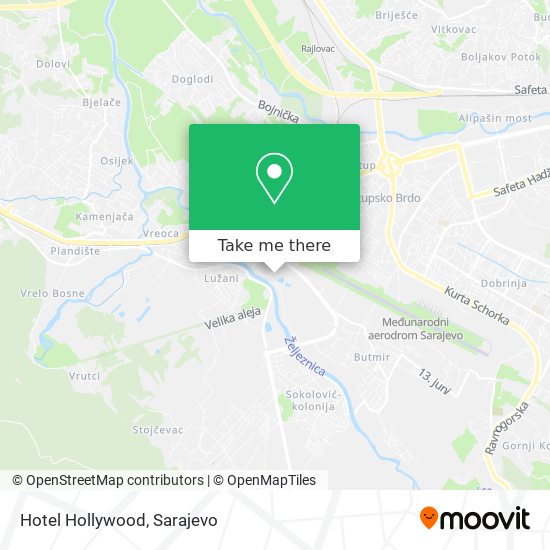 Karta Hotel Hollywood