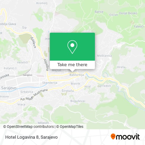 Hotel Logavina 8 map