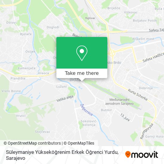 Süleymaniye Yükseköğrenim Erkek Öğrenci Yurdu map