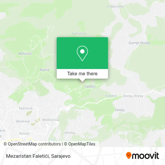 Mezaristan Faletići map
