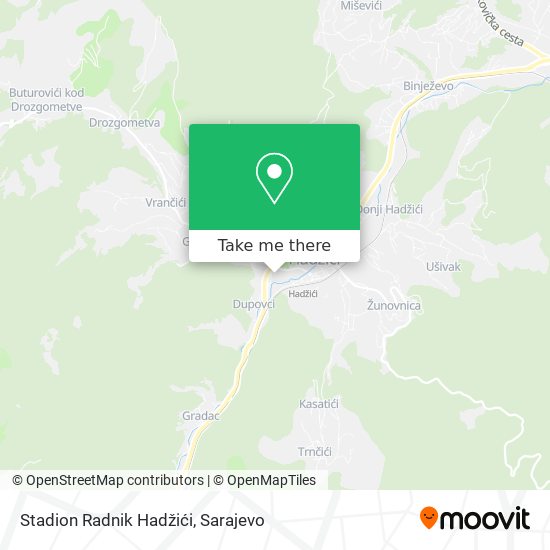 Stadion Radnik Hadžići map