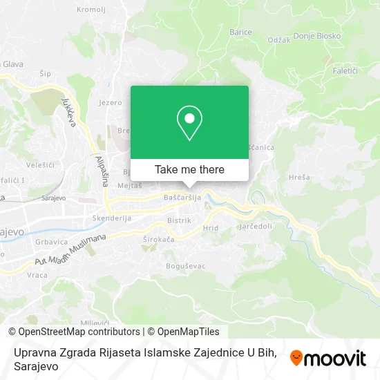 Upravna Zgrada Rijaseta Islamske Zajednice U Bih map