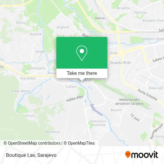 Boutique Lav map