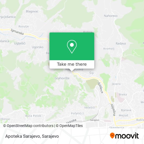 Apoteka Sarajevo map
