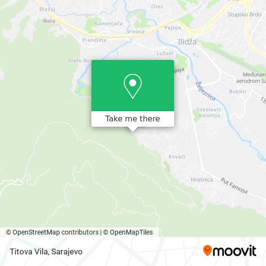 Titova Vila map