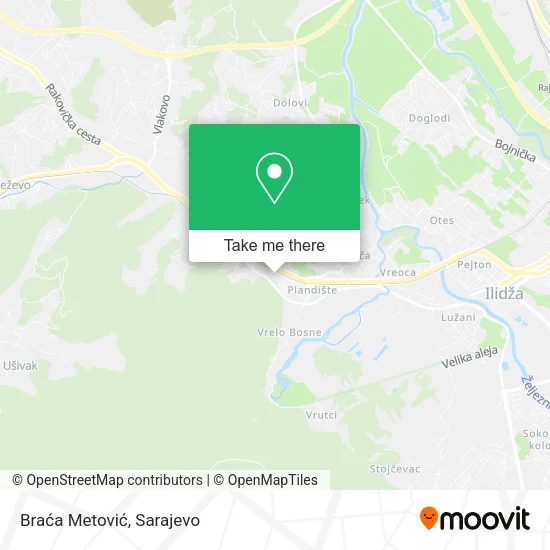 Braća Metović map